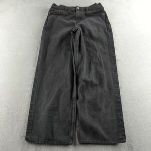 Abercrombie & Fitch Jeans Womens 29x30 Black Faded Low Rise Ultra Loose